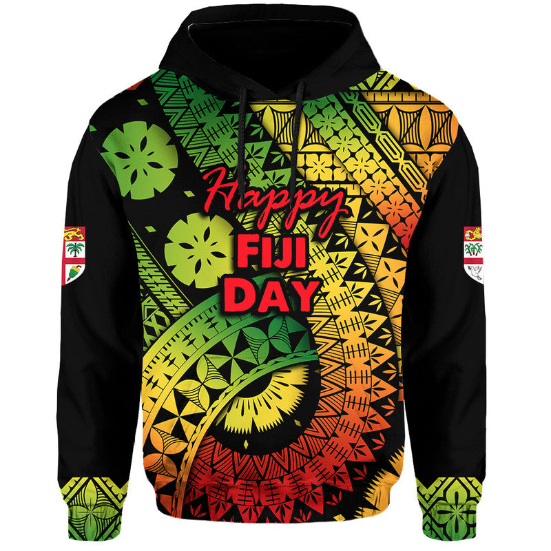 Custom Personalised Fiji Day Hoodie Masi Kesa Reggae Style - Wonder Print Shop
