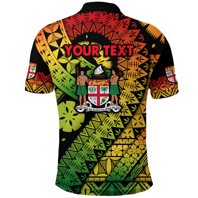 Custom Fiji Day Polo Shirt Masi Kesa Reggae Style - Wonder Print Shop