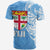 Fiji Coat of Arms T Shirt Turquoise Color - Wonder Print Shop