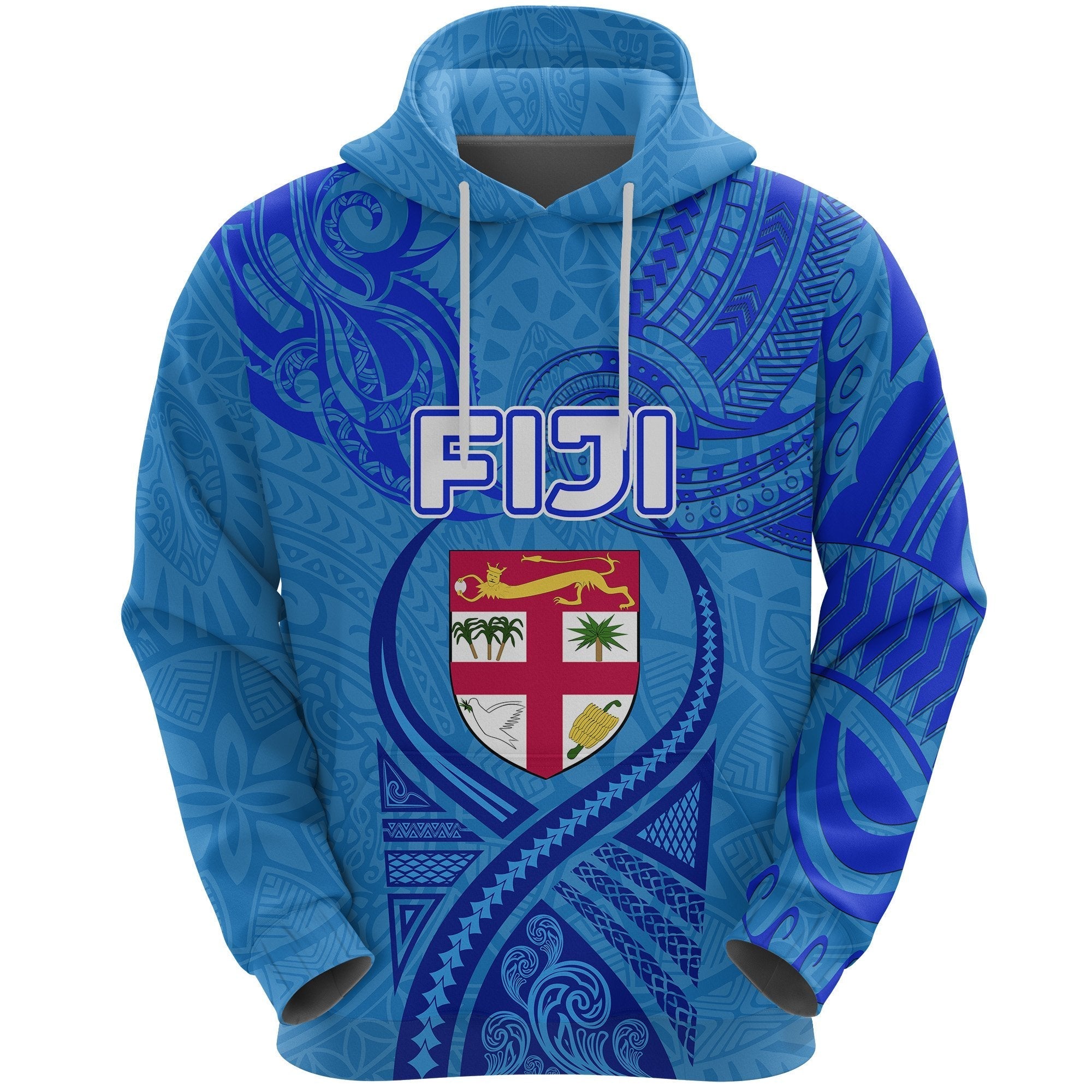 custom-personalised-text-and-number-blue-hoodie-fiji-rugby-polynesian-waves-style