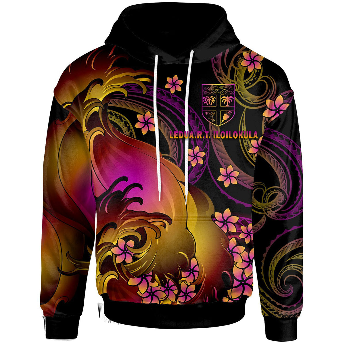 (Ledua.R.T. Iloilokula) Fiji Hoodie Fiji in wave - Wonder Print Shop