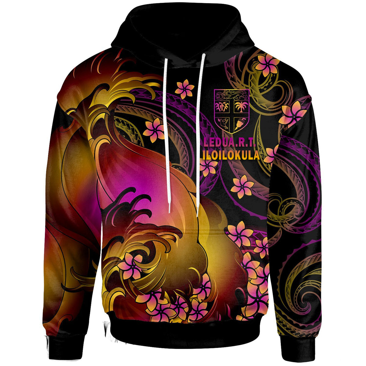 (Ledua.R.T. Iloilokula) Fiji Hoodie Fiji in wave - Wonder Print Shop