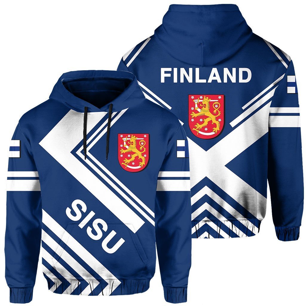 Finland Hoodie Sport Style Suomi - Wonder Print Shop