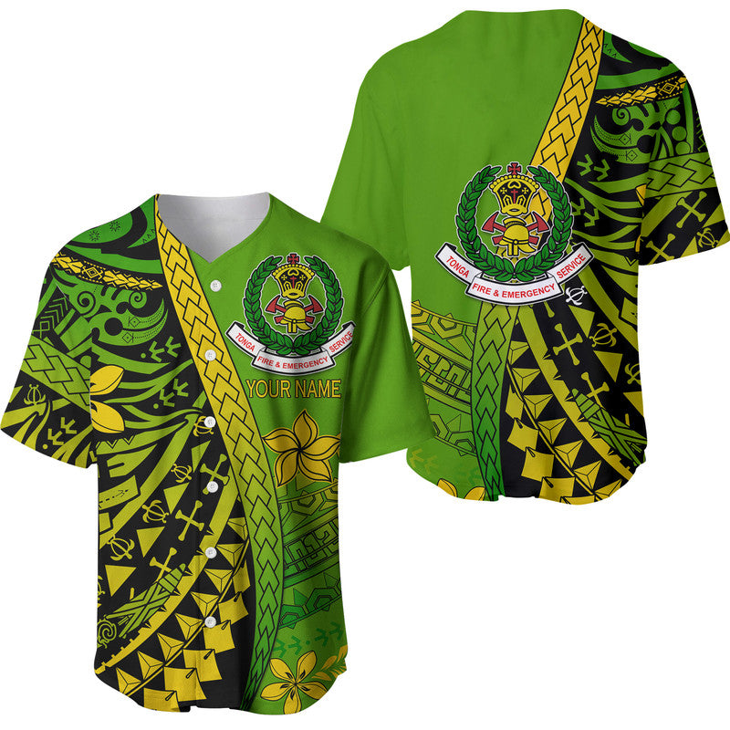 Custom Personalised Tonga Fire And Emergency Services Baseball Jersey Polynesian Minimalist Style LT9 - Wonder Print Shop