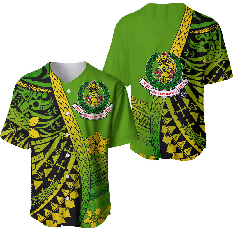 Tonga Fire And Emergency Services Baseball Jersey Polynesian Minimalist Style LT9 - Wonder Print Shop