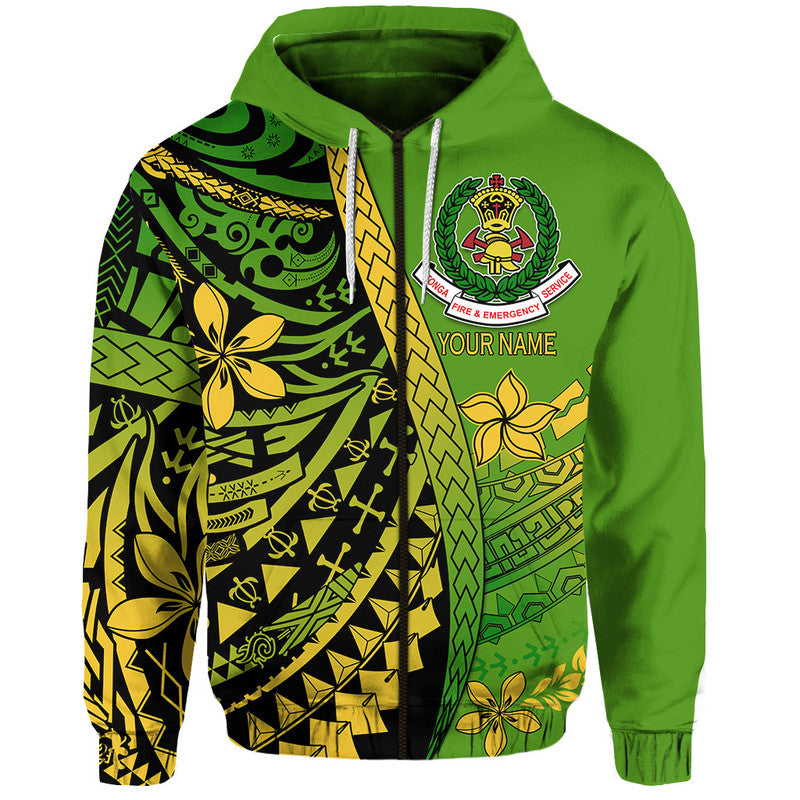 Custom Personalised Tonga Fire And Emergency Services Hoodie Polynesian Minimalist Style - Wonder Print Shop