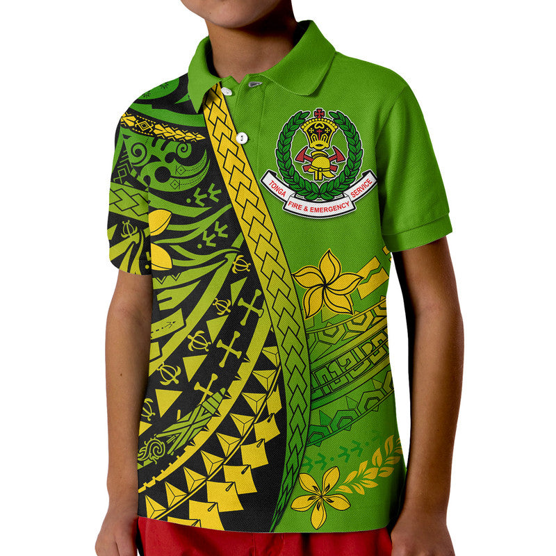 Tonga Fire And Emergency Services Polo Shirt Polynesian Minimalist Style - Wonder Print Shop