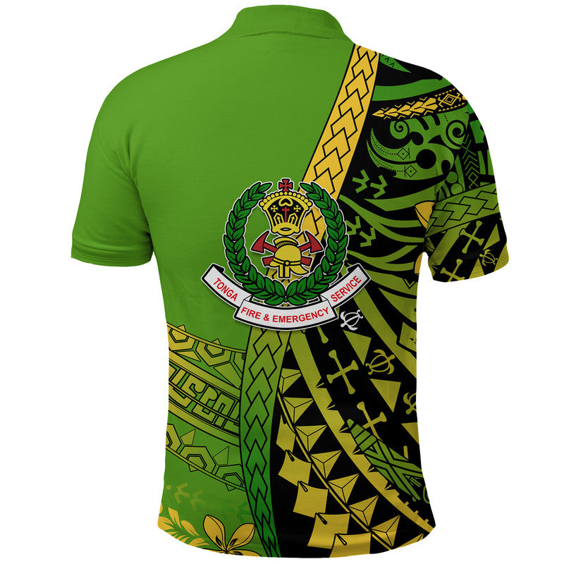 Tonga Fire And Emergency Services Polo Shirt Polynesian Minimalist Style - Wonder Print Shop