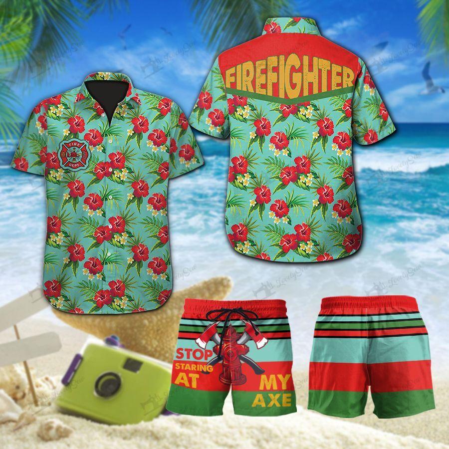 firefighter-hawaiian-shirt-set-unisex