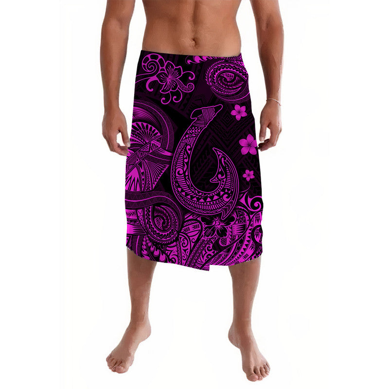 Hawaii Fish Hook Polynesian Lavalava Unique Style - Pink LT8 - Wonder Print Shop
