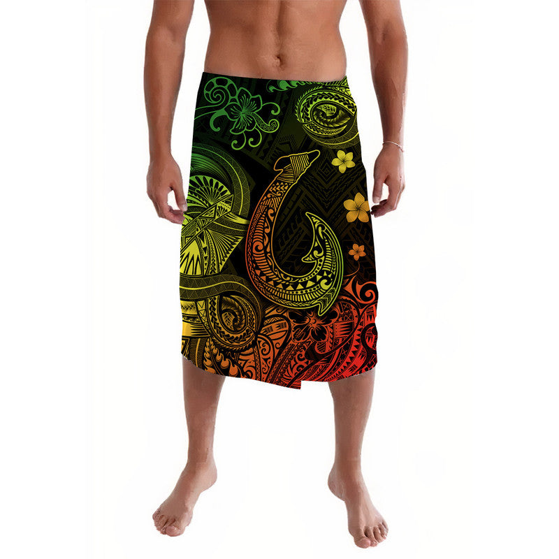 Hawaii Fish Hook Polynesian Lavalava Unique Style - Reggae LT8 - Wonder Print Shop