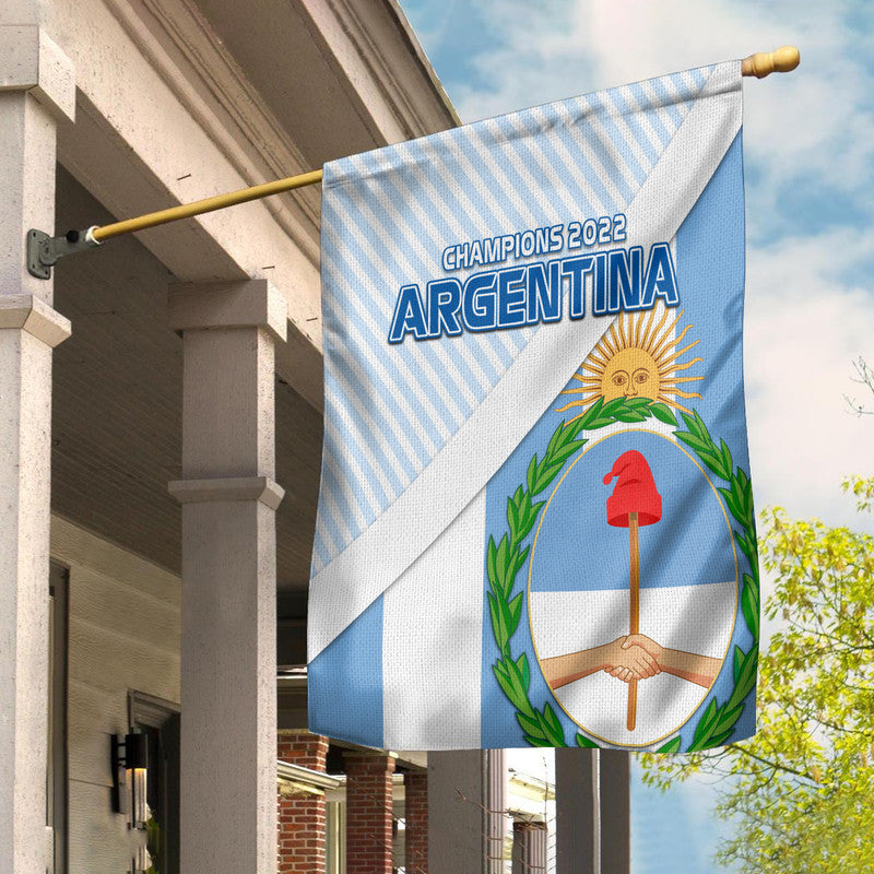 Argentina Champions World Cup 2022 Flag La Albiceleste Sol de Mayo No2 - Wonder Print Shop