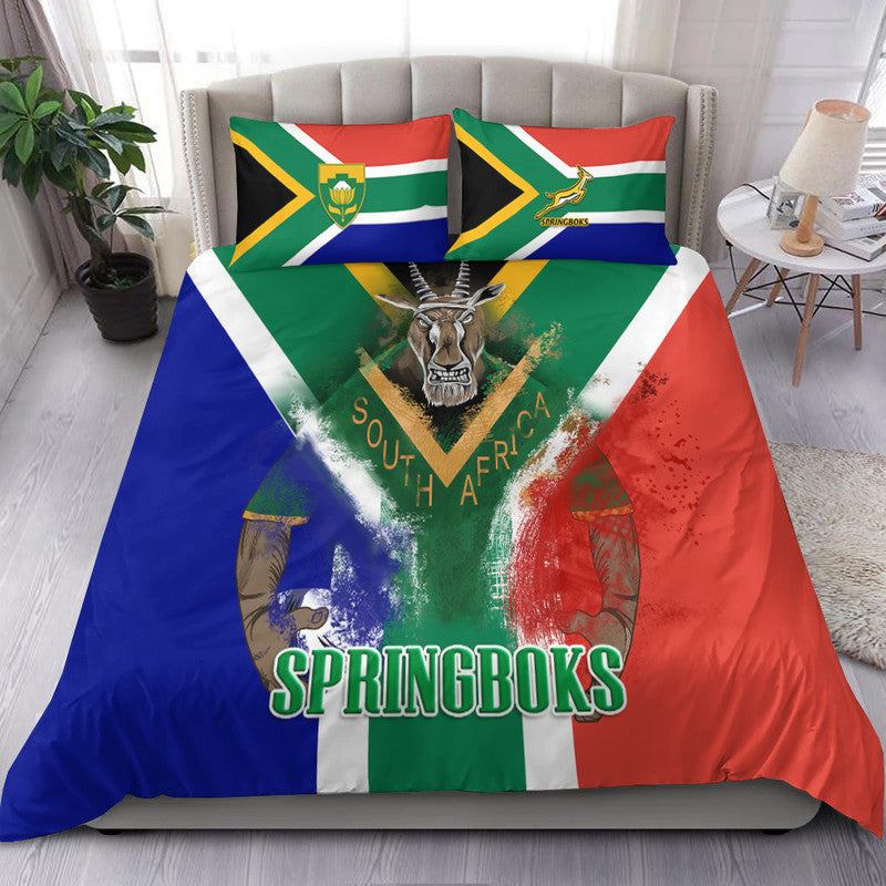South Africa Springboks Rugby Bedding Set Bokke Flag Style LT9 - Wonder Print Shop