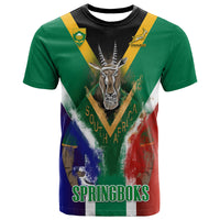 Custom South Africa Springboks Rugby T Shirt Bokke Flag Style - Wonder Print Shop