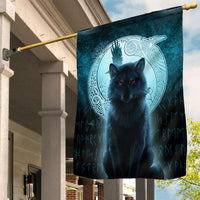 Viking Flag Fenrir Viking Wolf Cyan Version Flag RLT12 - Wonder Print Shop