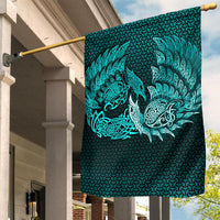 Viking Flag Ragnarok Huginn Muninn Cyan Version Flag RLT12 - Wonder Print Shop