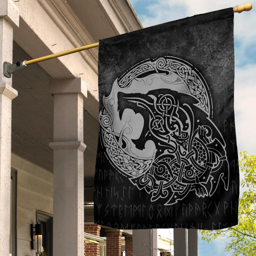 Viking Flag Fenrir Viking 3D Tattoo Special Version Flag RLT12 - Wonder Print Shop