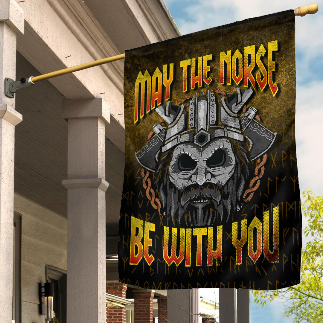 Viking Flag May The Norse Be With You Flag RLT12 - Wonder Print Shop