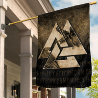 Viking Flag Huginn Muninn Ravens from Odin Viking Gold Version Flag RLT12 - Wonder Print Shop