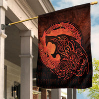 Viking Flag Fenrir Viking 3D Tattoo Orange Version Flag RLT12 - Wonder Print Shop