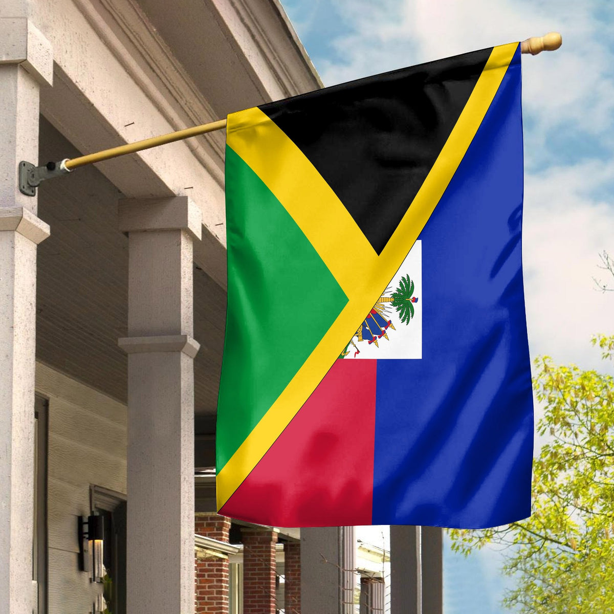Jamaica Flag with Haiti Flag - Wonder Print Shop