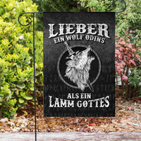 Viking Flag Lieber Ein Wolf Odins Als Ein Lamm Gottes Flag RLT12 - Wonder Print Shop