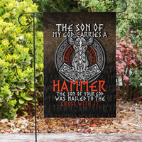 Wonder Print Flag - The Son Of My God Odin Viking Flag - Wonder Print Shop