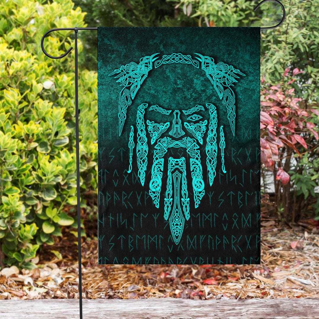Viking Flag Eye of Odin Cyan Version Flag RLT12 - Wonder Print Shop