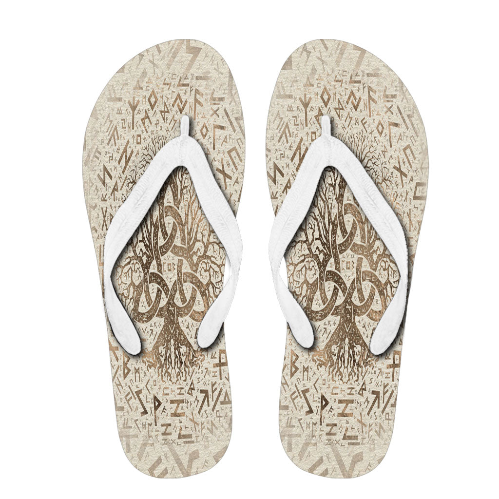 viking-flip-flops-tree-of-life-with-triquetra-and-futhark-pastel-gold-flip-flops
