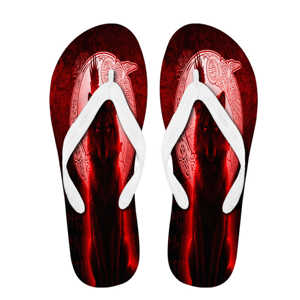 viking-flip-flops-fenrir-viking-wolf-red-version-flip-flops