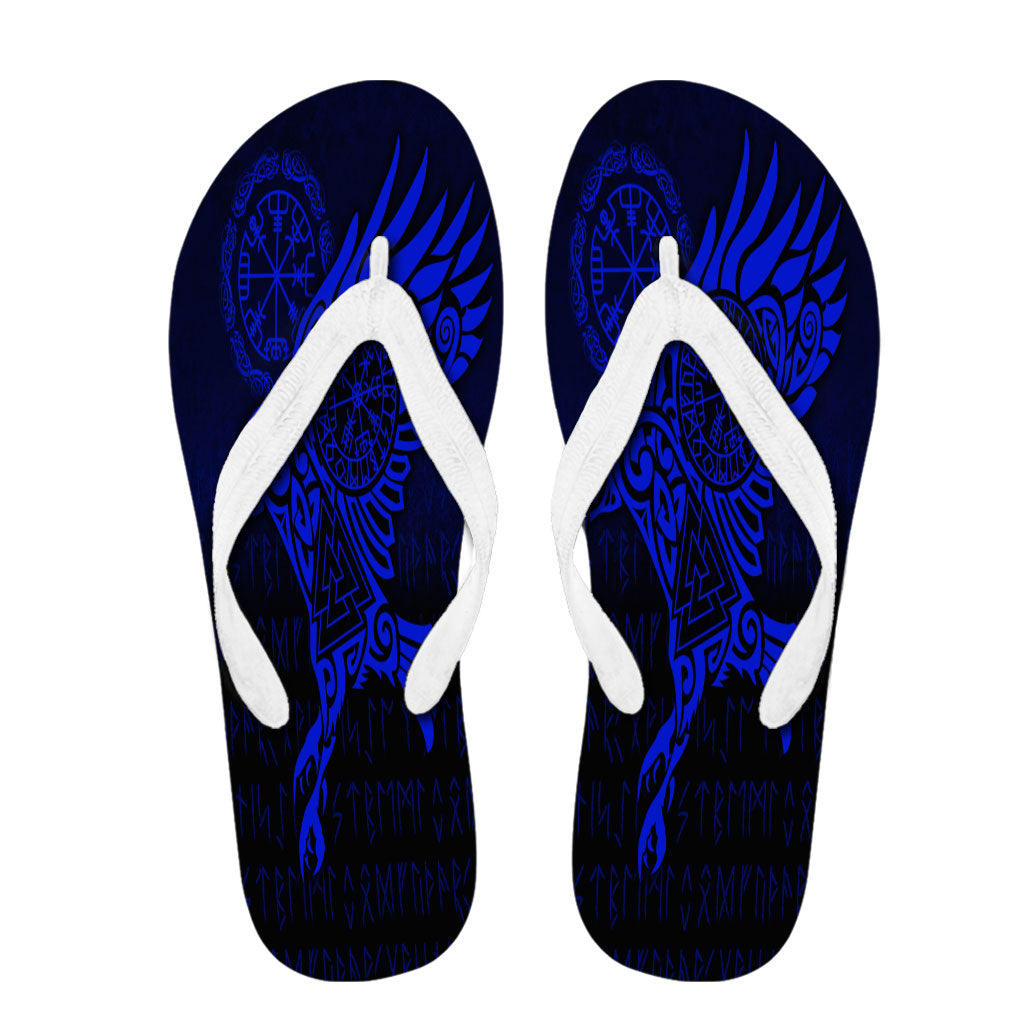 viking-flip-flops-raven-vegvisir-tattoo-blue-version-flip-flops