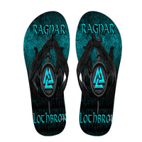 viking-flip-flops-ragnar-lothbrok-ragnar-lodbrok-viking-warrior-cyan-version-flip-flops