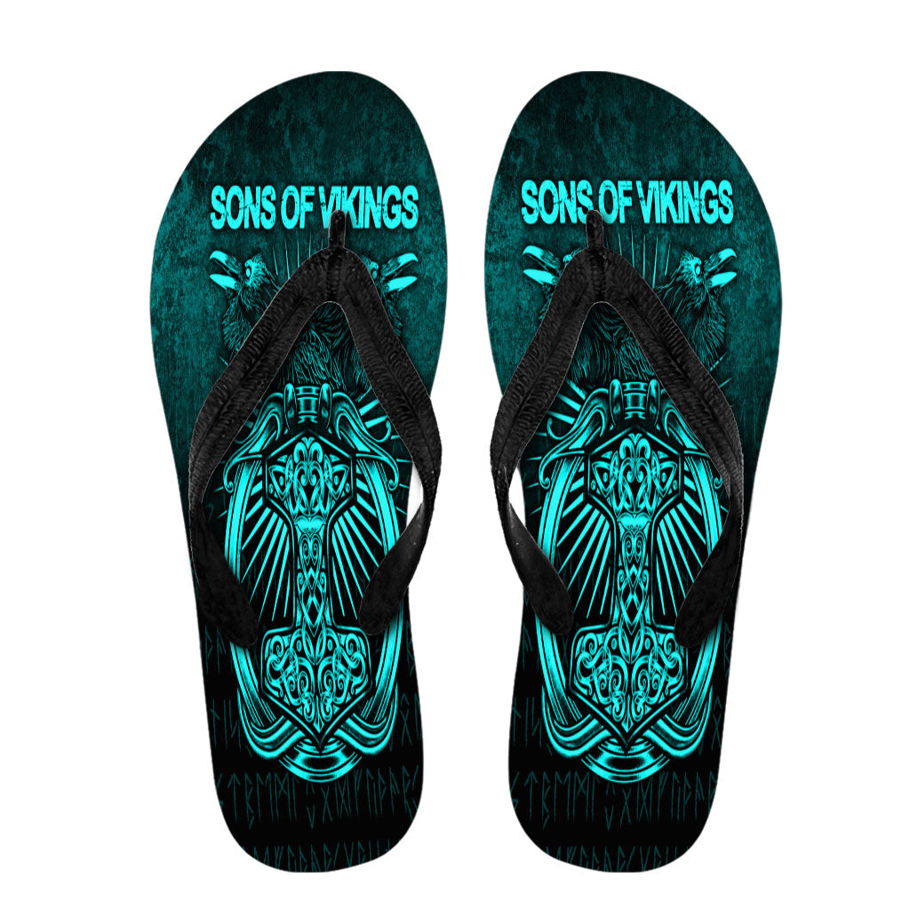 viking-flip-flops-vikings-ravens-mjolnir-cyan-version-flip-flops