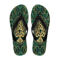 viking-flip-flops-tree-of-life-with-triquetra-malachite-and-gold-flip-flops