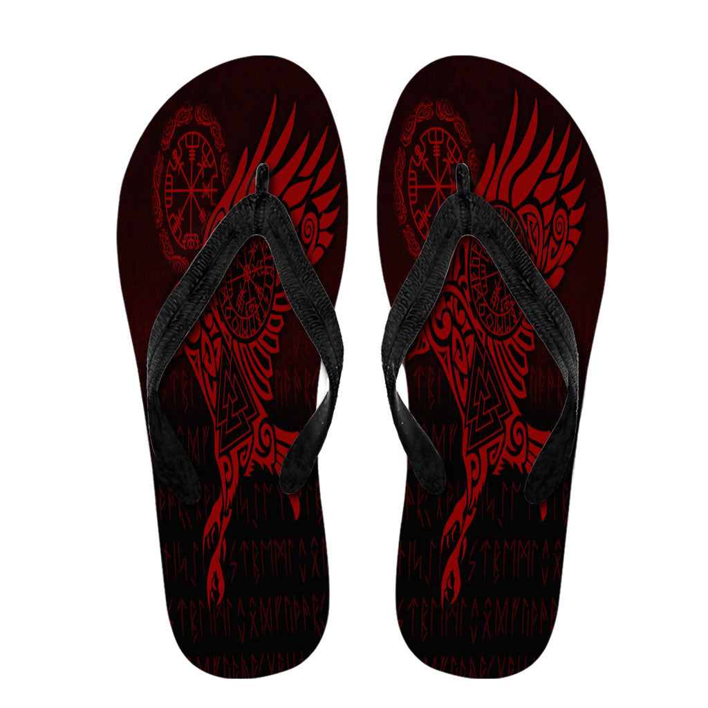 viking-flip-flops-raven-vegvisir-tattoo-red-version-flip-flops