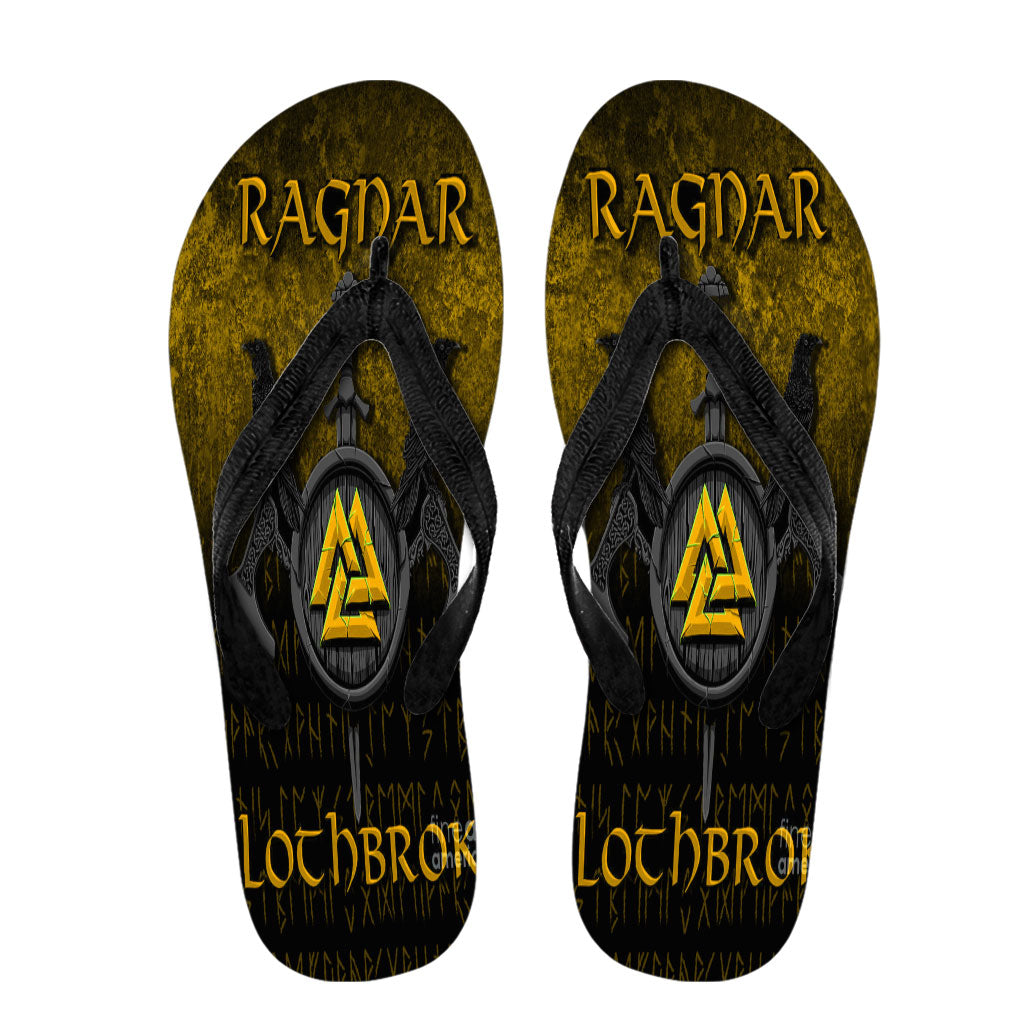 viking-flip-flops-ragnar-lothbrok-ragnar-lodbrok-viking-warrior-gold-version-flip-flops