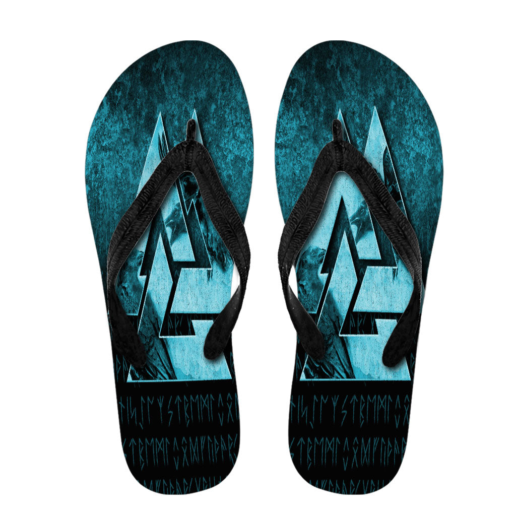 viking-flip-flops-huginn-muninn-ravens-from-odin-viking-cyan-version-flip-flops