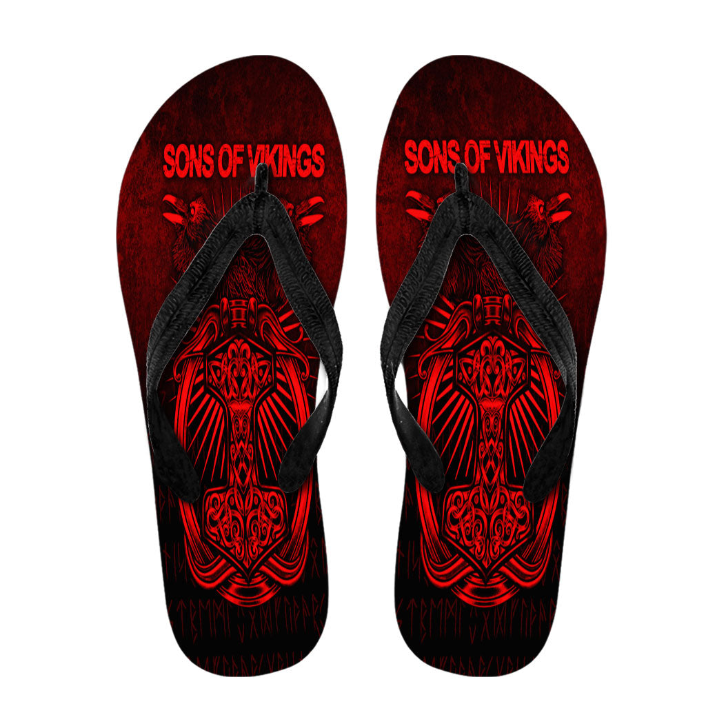 viking-flip-flops-vikings-ravens-mjolnir-red-version-flip-flops