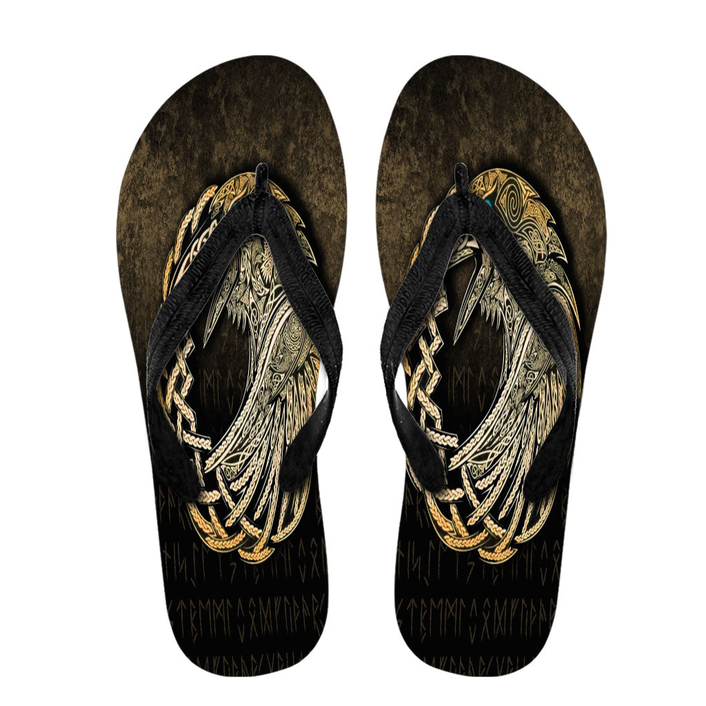 viking-flip-flops-vikings-raven-gold-version-flip-flops