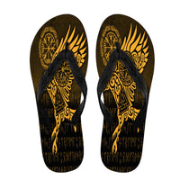 viking-flip-flops-raven-vegvisir-tattoo-gold-version-flip-flops