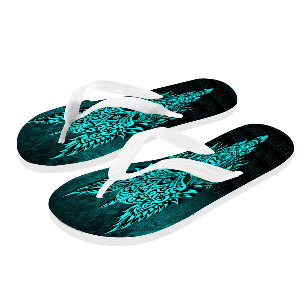 viking-flip-flops-odin-the-allfather-asgard-god-and-chief-of-aesir-cyan-version-flip-flops