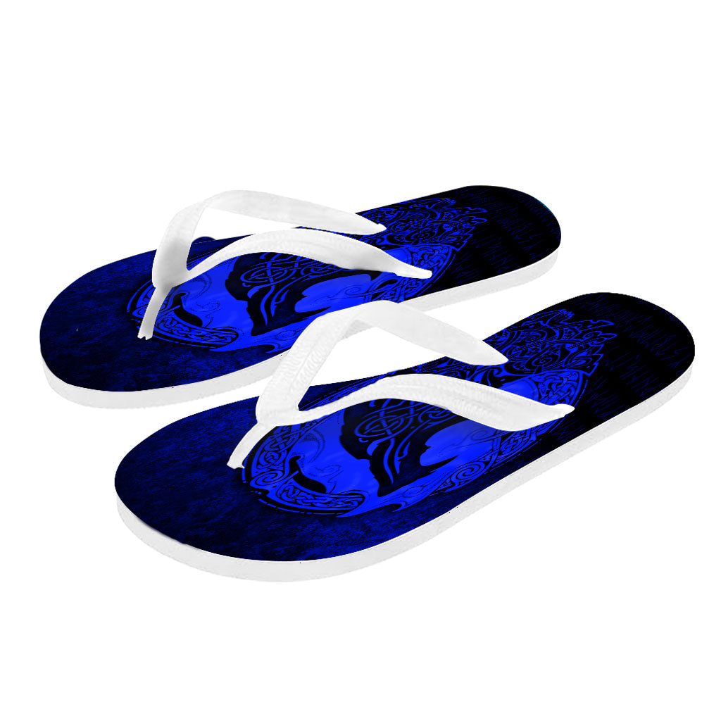 viking-flip-flops-fenrir-viking-3d-tattoo-blue-version-flip-flops