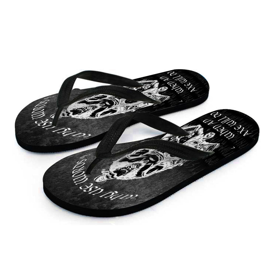 viking-flip-flops-why-use-words-when-an-axe-will-do-flip-flops