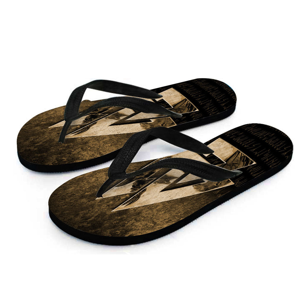 viking-flip-flops-huginn-muninn-ravens-from-odin-viking-gold-version-flip-flops