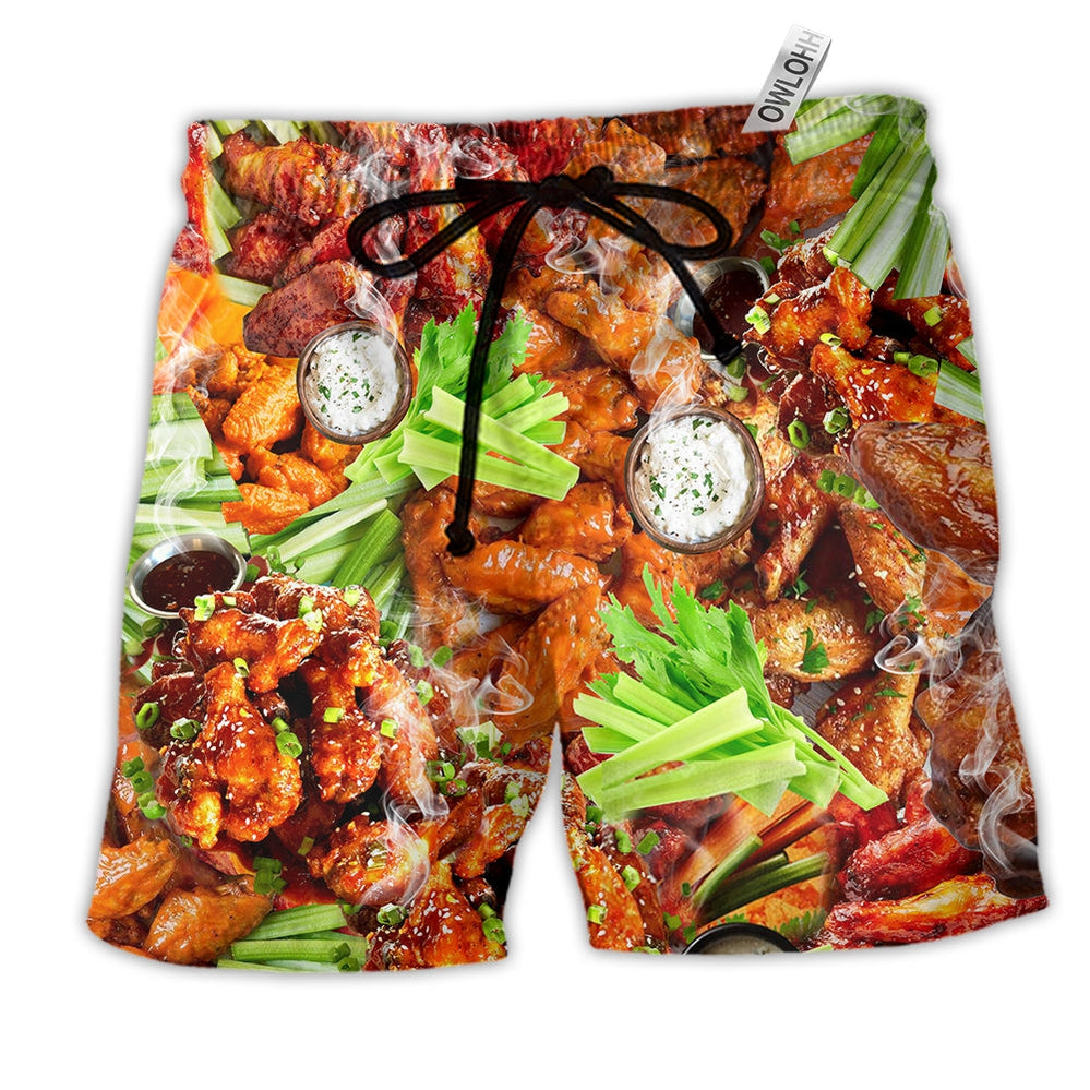 food-aint-nothing-chicken-wing-delicious-hawaiian-shorts