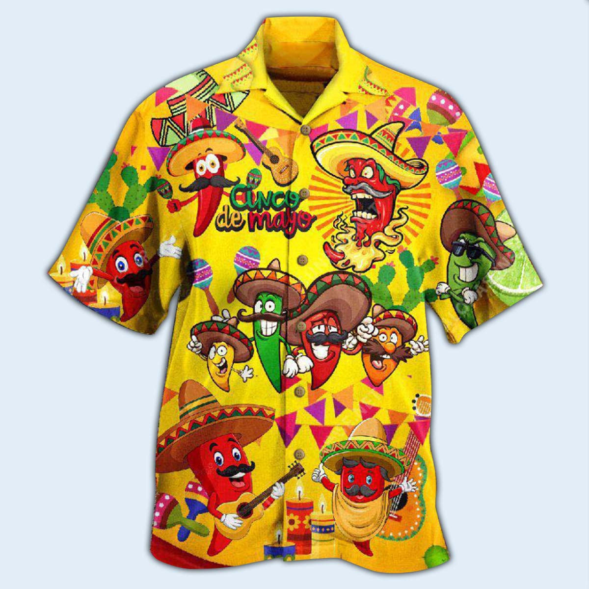 Food Feeling Chili Hot Hawaiian Shirt - Wonder Print Shop