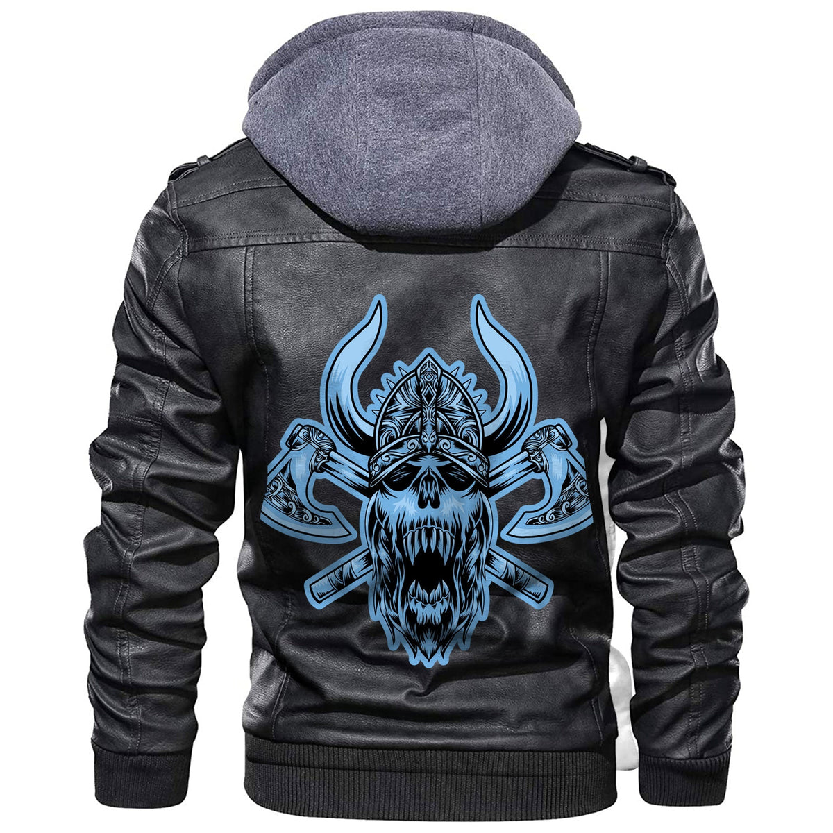 Viking For Tshirt Leather Jacket RLT12 - Wonder Print Shop