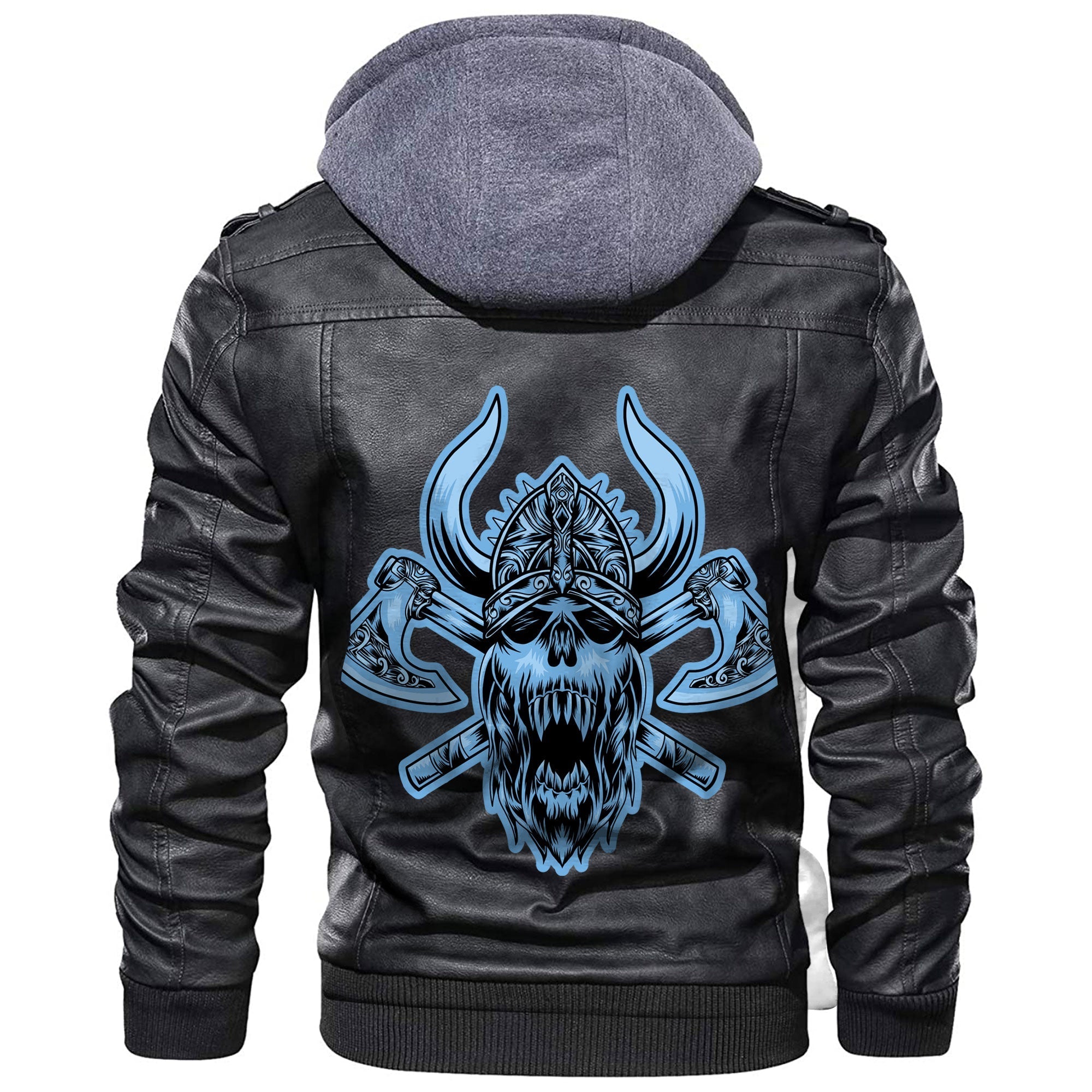 Viking For Tshirt Leather Jacket RLT12 - Wonder Print Shop