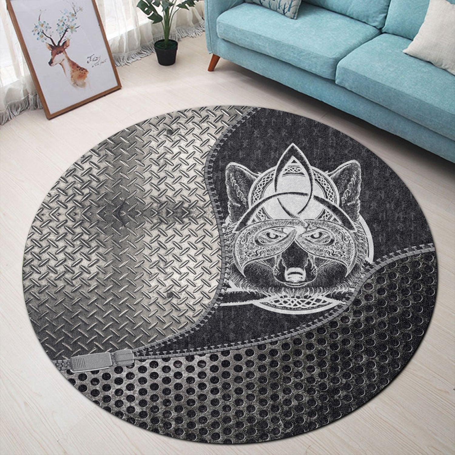 viking-carpet-fox-in-the-celtic-style-tattoo-round-carpet