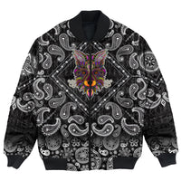 Viking Bomber Jacket Fox with Bandana Paisley Style RLT12 - Wonder Print Shop